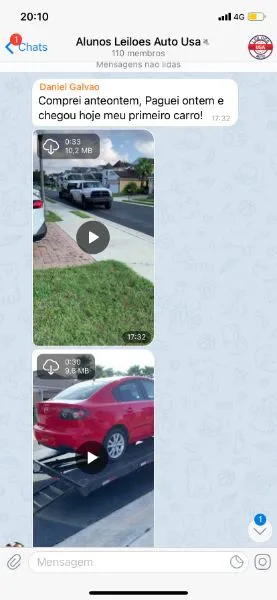 Cliente conta que comprou anteontem, pagou ontem e o primeiro carro dele chegou hoje, com os vídeos da entrega