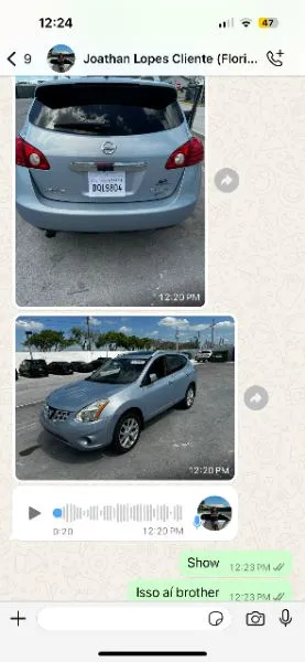 Aluno da LAU mostrando compra real feita no leilão