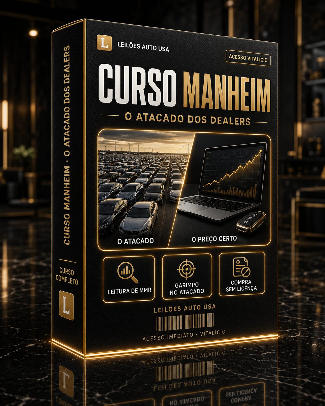 Caixa do Curso Manheim, o atacado dos dealers